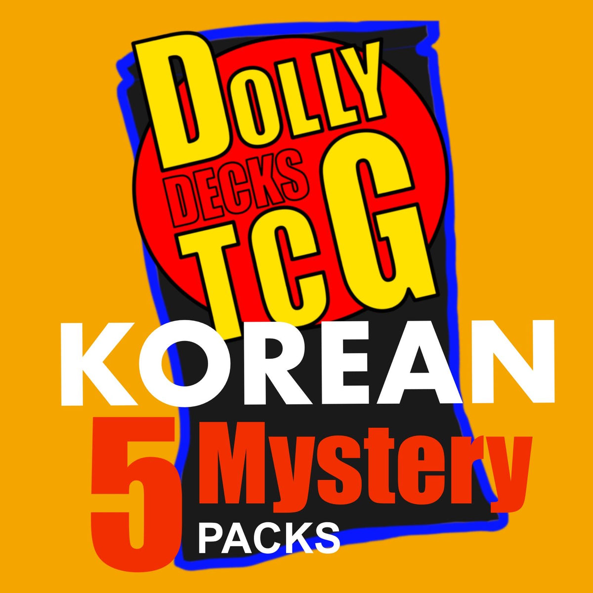 Pokémon TCG Korean Mystery Bundle! Five Packs.